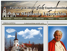 Tablet Screenshot of parafiamajdan.pl